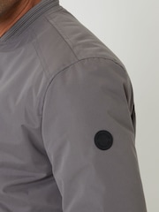 Threadbare Grey Padded Bomber Jacket - Image 5 of 7