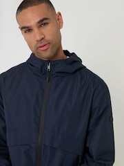 أزرق - سترة هودي خفيفة الوزن من Threadbare - Image 4 of 5