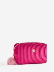 Ribbed Velvet Monogram Makeup Bag - Image 1 of 4