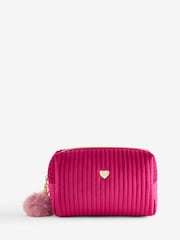 Ribbed Velvet Monogram Makeup Bag - Image 2 of 4