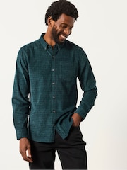 FatFace Teal Long Sleeve Cord Shirt - Image 1 of 6