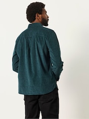 FatFace Teal Long Sleeve Cord Shirt - Image 2 of 6