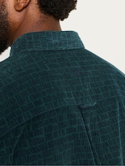 FatFace Teal Long Sleeve Cord Shirt - Image 3 of 6