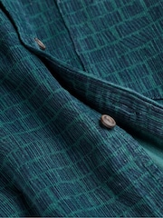FatFace Teal Long Sleeve Cord Shirt - Image 6 of 6