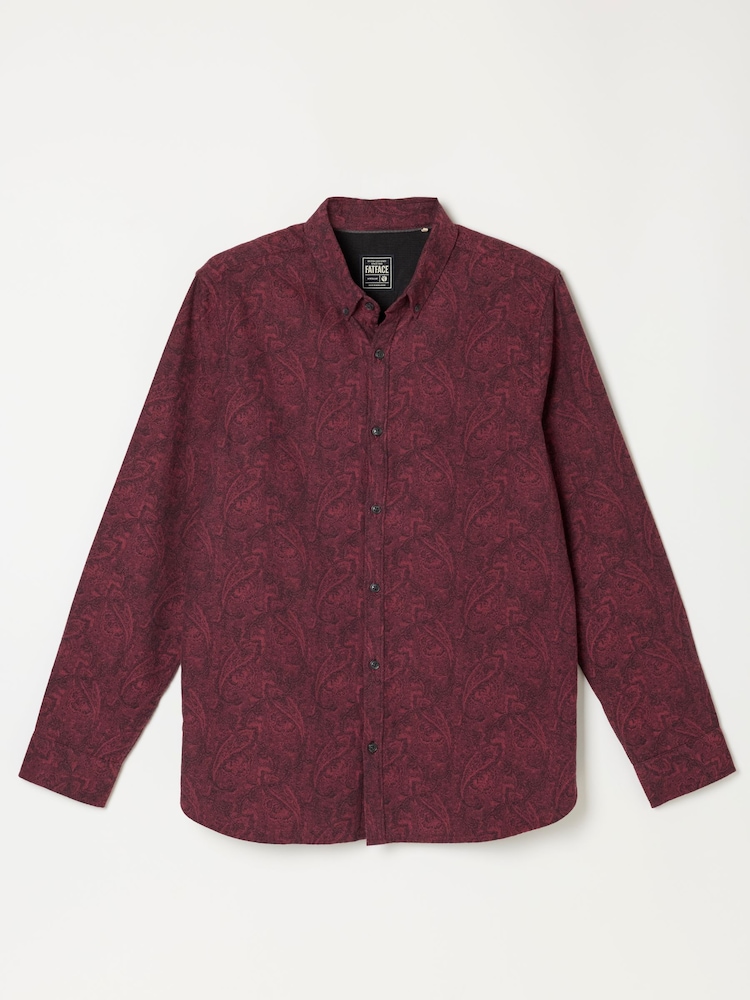 FatFace Long Sleeve Jacquard Shirt - Image 1 of 2