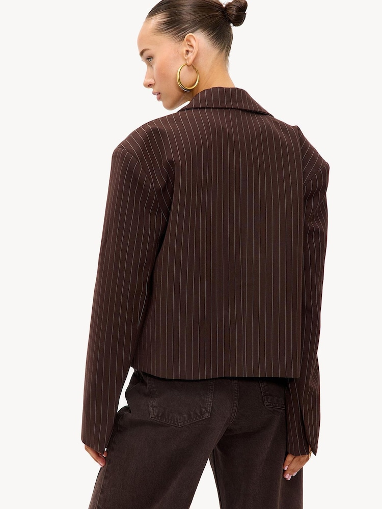 LOAVIES Basically Perfect Love Brown Blazer - Image 2 of 5 LOAVIES Basically Perfect Love Brown Blazer - Image 2 of 5