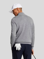 Lyle & Scott Grey Golf Quarter Zip Merino Jumper - Image 3 of 5