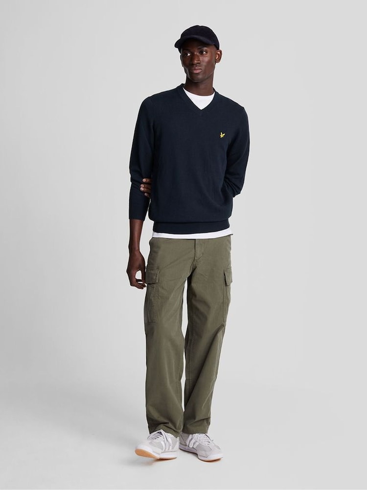 Lyle & Scott Cotton Merino V-Neck Jumper - Bild 2 av 5