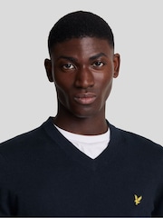 Lyle & Scott Cotton Merino V-Neck Jumper - Bild 4 av 5