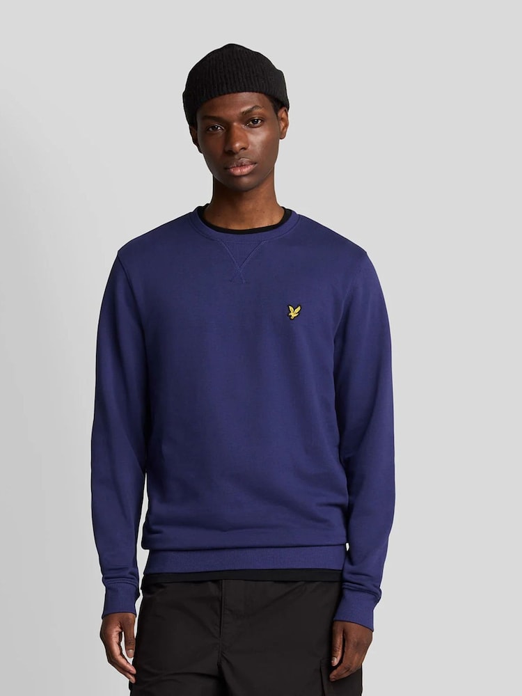 Lyle & Scott Blue Crew Neck Sweatshirt - Image 1 of 6