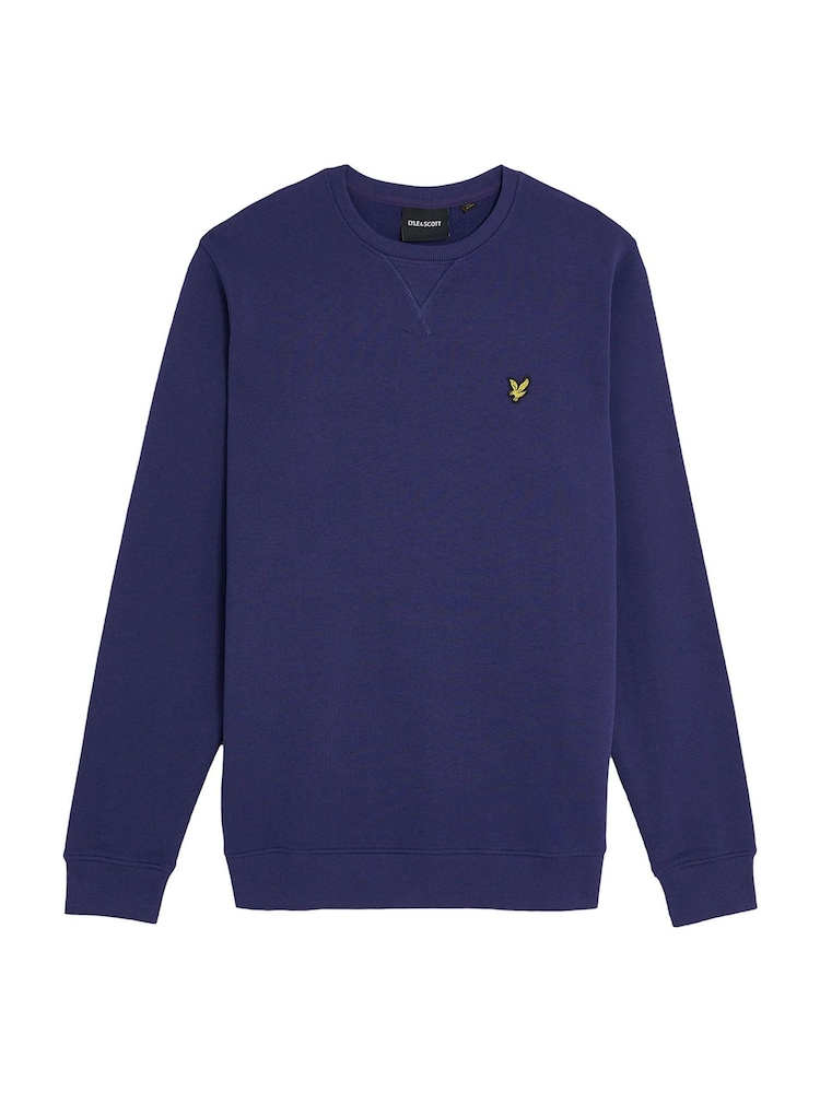 Lyle & Scott Blue Crew Neck Sweatshirt - Image 6 of 6