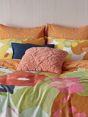 KAS Pale Orange Carmen Cotton Duvet Cover Set - Image 3 of 5