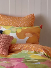 KAS Pale Orange Carmen Cotton Duvet Cover Set - Image 4 of 5
