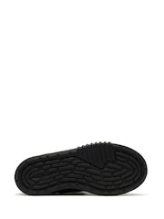 Clarks Black Younger Boys Black Somerset Flex Standard Fit Leather Trainers - Image 6 of 6