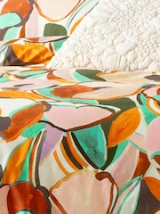 KAS Terracotta Delia Cotton Duvet Cover Set - Image 4 of 5