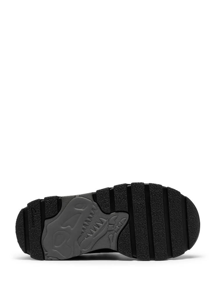Clarks Black Standard Fit Steggy 2 Soar Leather Trainers - Image 6 of 6 Clarks Black Standard Fit Steggy 2 Soar Leather Trainers - Image 6 of 6