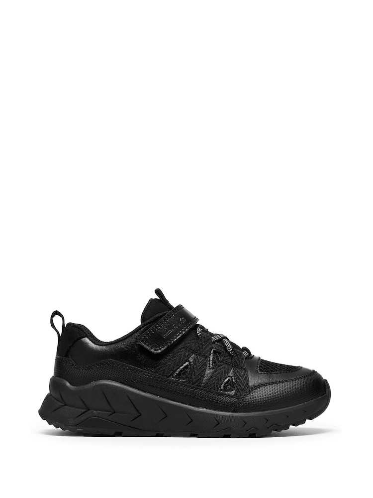 Clarks Black Standard Fit Selva Trail Leather Shoes - Image 1 of 6 Clarks Black Standard Fit Selva Trail Leather Shoes - Image 1 of 6