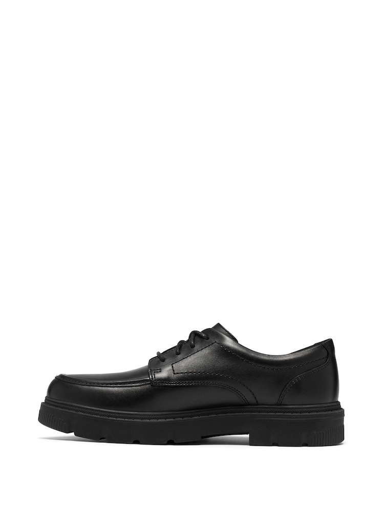Clarks Black Standard Fit Lorcam Lane Shoes - Image 2 of 6
