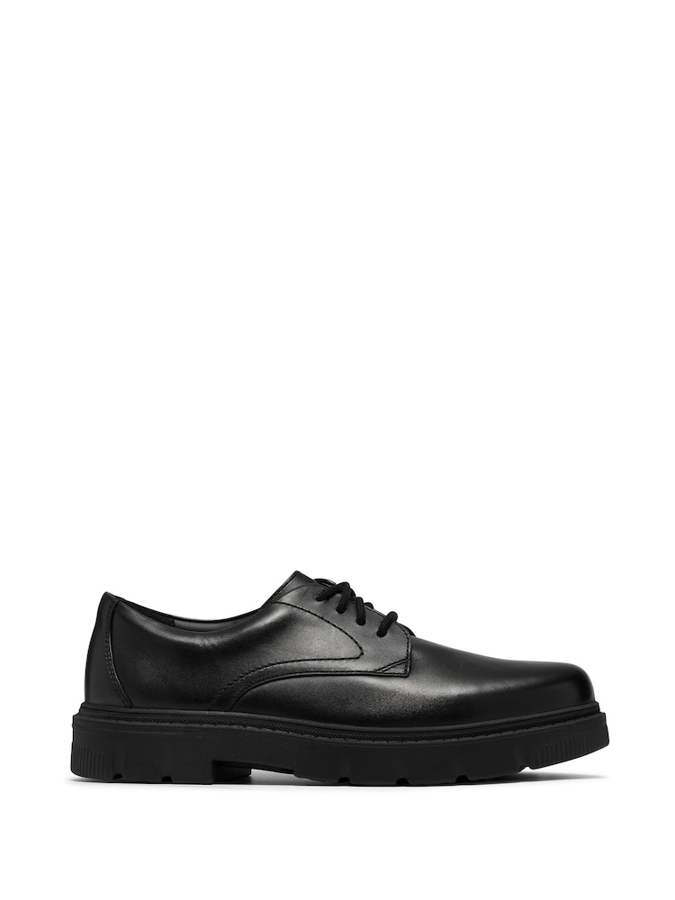 Clarks Black Standard Fit Lorcam Walk Shoes - Image 1 of 6