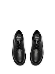 Clarks Black Standard Fit Lorcam Walk Shoes - Image 4 of 6