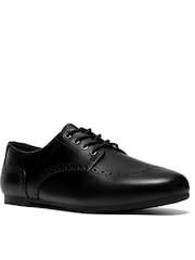 Clarks Black Porto Lace Leather Shoes - Image 1 of 6