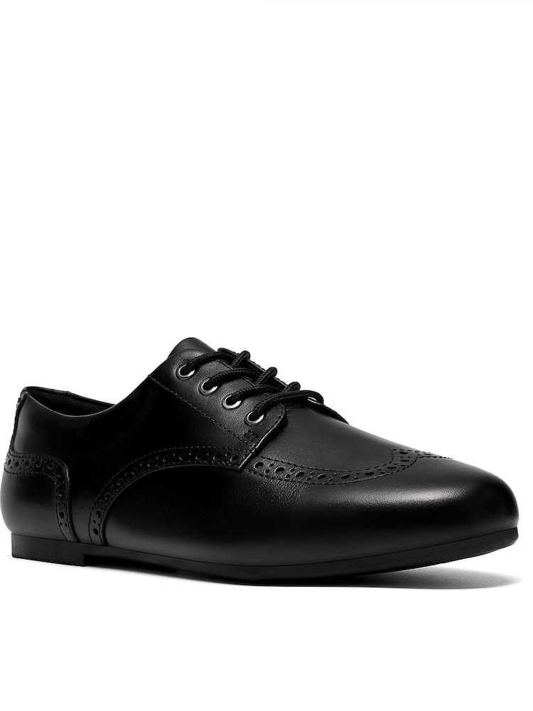 Clarks Black Porto Lace Leather Shoes - Image 1 of 6