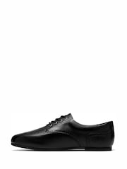 Clarks Black Porto Lace Leather Shoes - Image 2 of 6