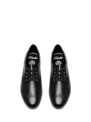 Clarks Black Porto Lace Leather Shoes - Image 3 of 6
