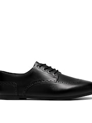 Clarks Black Porto Lace Leather Shoes - Image 5 of 6