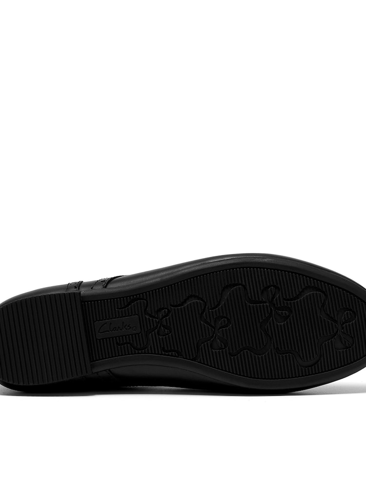 Clarks Black Porto Lace Leather Shoes - Image 6 of 6