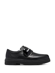 Clarks Black Lorcam Lace Leather Brogue Shoes - Image 1 of 8