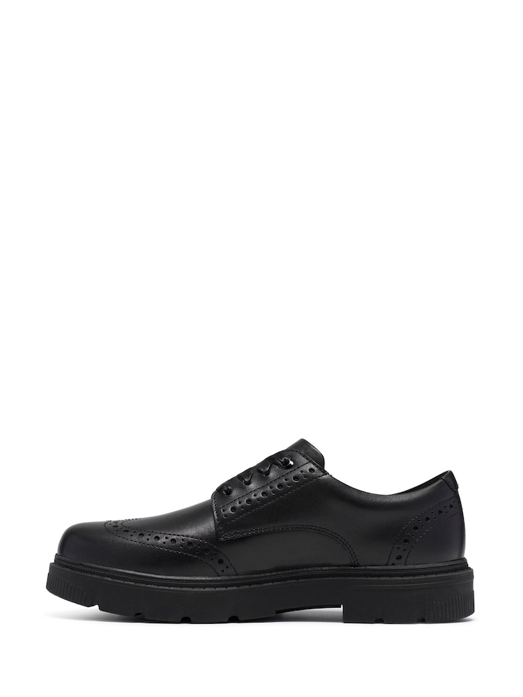 Clarks Black Lorcam Lace Leather Brogue Shoes - Image 2 of 8 Clarks Black Lorcam Lace Leather Brogue Shoes - Image 2 of 8