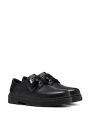 Clarks Black Lorcam Lace Leather Brogue Shoes - Image 4 of 8