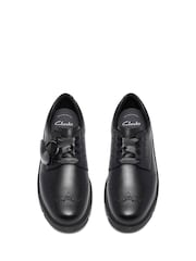 Clarks Black Lorcam Lace Leather Brogue Shoes - Image 5 of 8