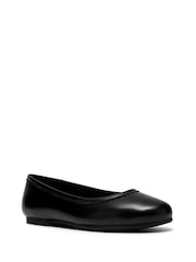 Clarks Black Porto Dress Leather Ballerina Shoes - Image 3 of 6