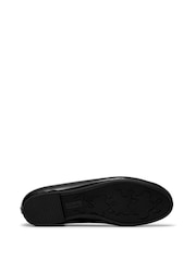 Clarks Black Porto Dress Leather Ballerina Shoes - Image 4 of 6