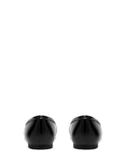 Clarks Black Porto Dress Leather Ballerina Shoes - Image 5 of 6