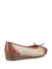 Brun - Ballerines Hush Puppies Laurie à embout - Image 2 sur 4