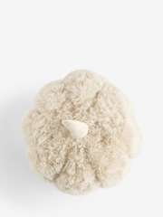 Natural 3D Faux Fur Pumpkin Cushion - Image 1 of 2