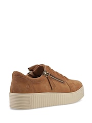 Hush Puppies Brown Tara Suede Trainers - Image 2 of 4