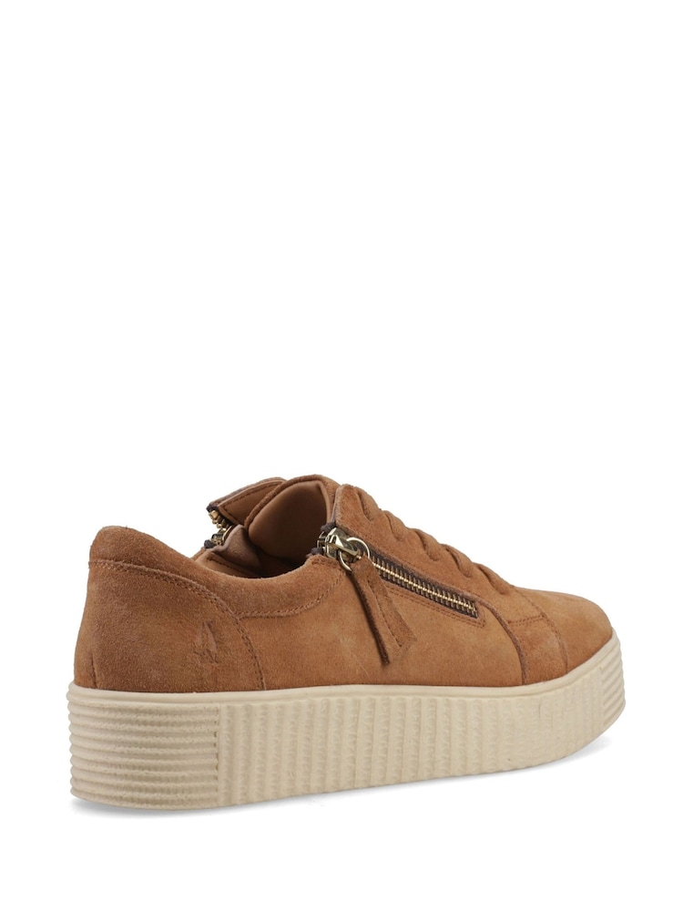 Hush Puppies Brown Tara Suede Trainers - Image 2 of 4 Hush Puppies Brown Tara Suede Trainers - Image 2 of 4