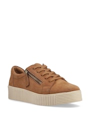 Hush Puppies Brown Tara Suede Trainers - Image 5 of 6