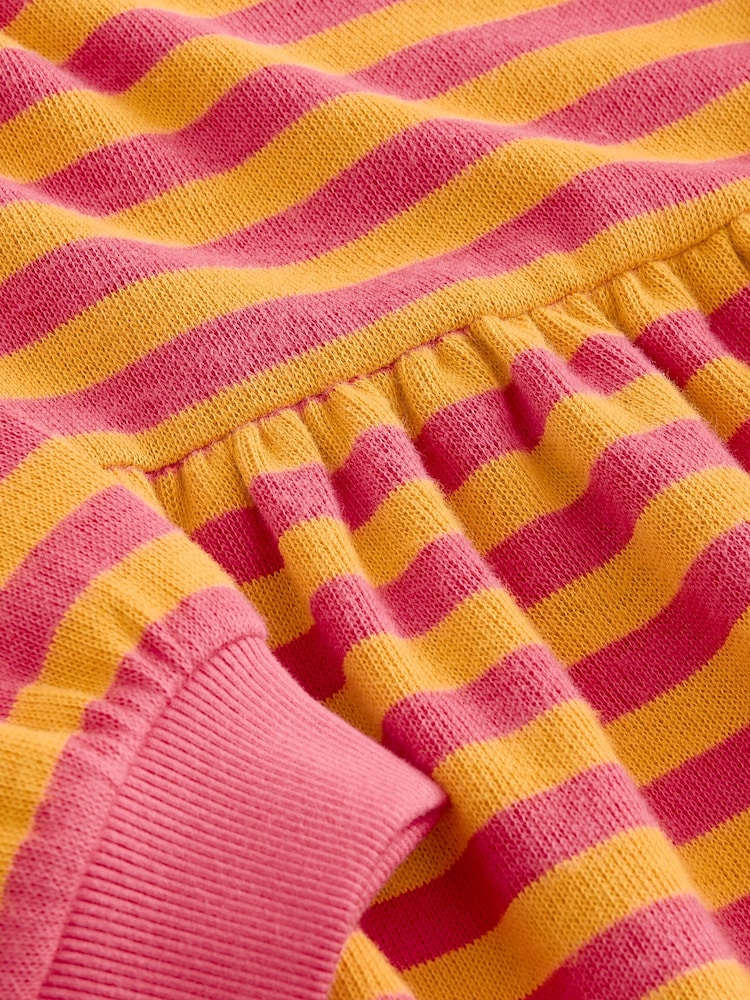 Pink and Orange Stripe Cosy Rib Jumper Dress (3-16yrs) - Image 8 of 8 Pink and Orange Stripe Cosy Rib Jumper Dress (3-16yrs) - Image 8 of 8