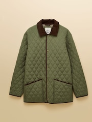 Joules Green Quilted Jacket - Image 12 of 12