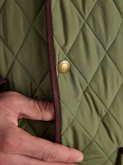 Joules Green Quilted Jacket - Image 4 of 12