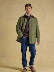 Joules Green Quilted Jacket - Image 5 of 12