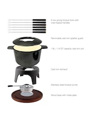 Swissmar Metallic Black Sierra Foundue Set 11 Piece - Image 3 of 4