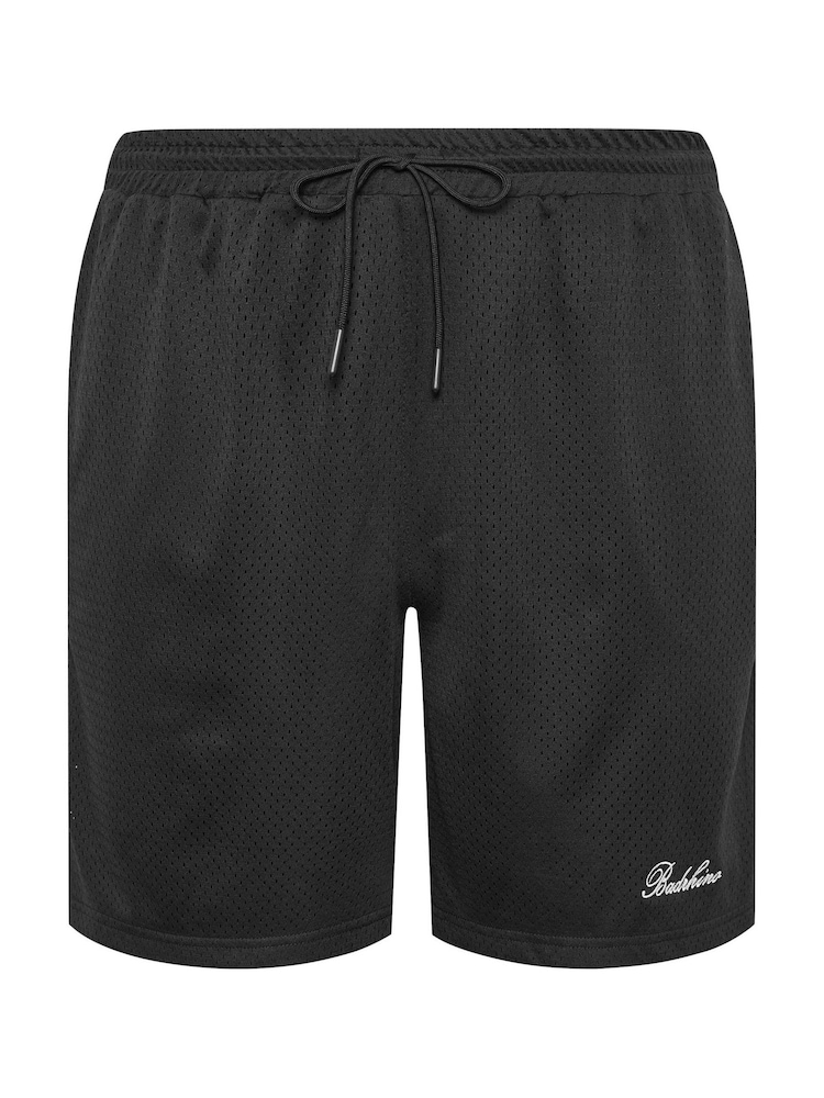 BadRhino Big & Tall Black Lightweight Mesh Shorts - Image 2 of 3