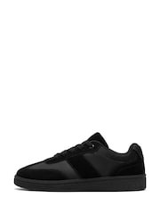 Clarks Black Suede Standard Fit Cypress Lace Trainers - Image 2 of 6
