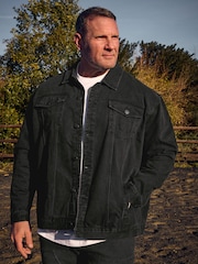 BadRhino Big & Tall Black Denim Jacket - Image 2 of 8